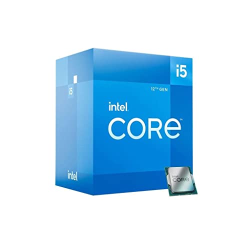 Intel Core i5-12400 - Processore desktop di 12a generazione (velocità di base: 2,5 GHz, 6 core, LGA1700, RAM DDR4 e DDR5 fino a 128 GB) BX8071512400