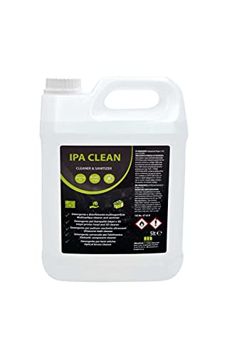 IPA Clean, Isopropanolo, Alcool Isopropilico, Alcool puro al 99,9%, Pulizia Stampanti 3D, Elettronica, Detergente per Vaschette ad Ultrasuoni, Multiuso - tanica da 5 litri