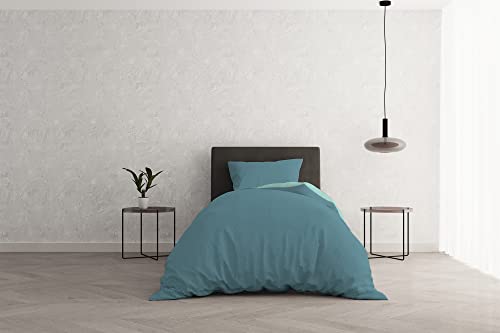 Italian Bed Linen Natural Color Parure Copri Piumino, 100% Cotone, ...
