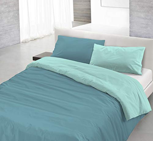 Italian Bed Linen Natural Color Parure Copri Piumino, 100% Cotone, ...