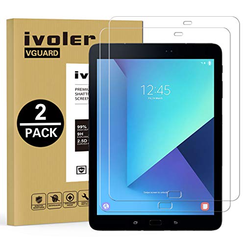 iVoler [2 Pack] Vetro Temperato Compatibile con Samsung Galaxy Tab S3 9.7 Pollici   S2 9.7 Pollici, Pellicola Protettiva, Protezione per Schermo