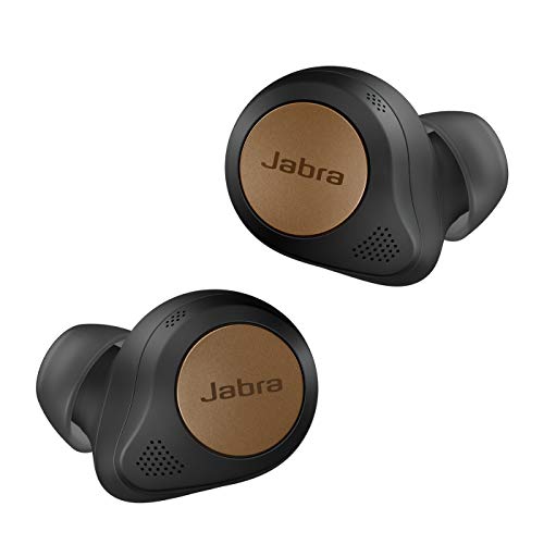 Jabra Elite 85t Auricolari Wireless - Cancellazione attiva del rumore avanzata - Lunga durata della batteria e altoparlanti potenti - Custodia di ricarica wireless - nero ramato