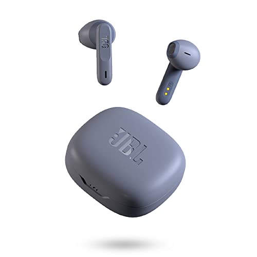 JBL Wave 300 TWS Auricolari True Wireless, Cuffie In-Ear Bluetooth Senza Fili con Microfono Integrato, Impermeabili IPX2, Fino a 26h di Autonomia Combinata, Custodia Ricarica, Blu