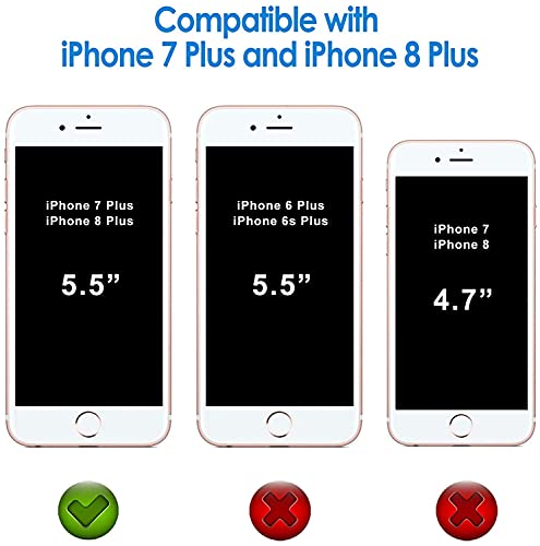 JETech Cover per iPhone 8 Plus e iPhone 7 Plus, Anti Ingiallimento ...
