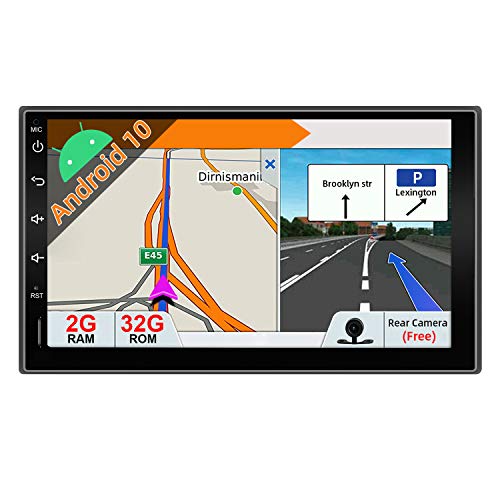 JOYX Autoradio Android 10.0 Doppia Din Car Stereo Radio Universal GPS Navigation | Gratuita Camera | 2G+32G | Supporto Mirror Link 4G WiFi DAB Bluetooth volante Google USB SD FM AM Carplay |7 pollici