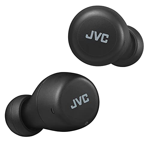 JVC Cuffie Bluetooth Gumy Mini, Auricolari Bluetooth piccoli, leggeri, Bluetooth 5.1, Resistenti all acqua (IPX4), Batteria a lunga durata (fino a 15 ore) - HA-Z55T-B (Nero)