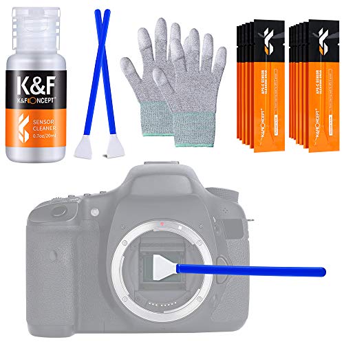 K&F Concept APS-C 16mm (16 pezzi) Professionale Kit di Pulizia per ...