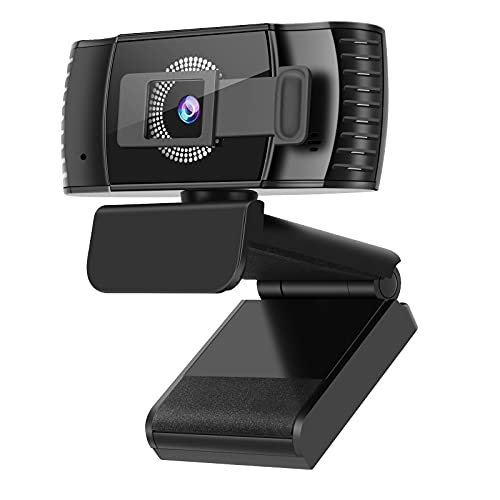 Kaulery Webcam 1080p Full HD, Autofocus e Microfoni con Riduzione del Rumore, Telecamera PC per Video Chat e Registrazione, Compatibile con Windows Mac Videocamera USB Plug and Play