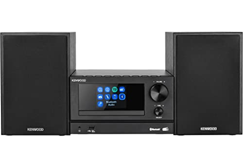 Kenwood - M-7000S-B - Micro Hi Fi colore nero, con Bluetooth, USB, CD e radio Dab + o FM