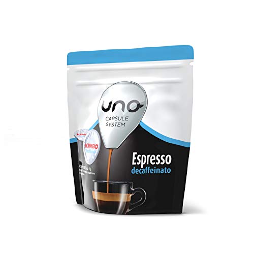 Kimbo Capsule di Caffè Espresso Decaffeinato (Deca), Kimbo UNO System, 6 Pacchi da 16 Capsule (Totale 96 Capsule)