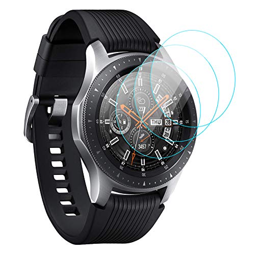 KIMILAR [3 Confezioni Protezione Compatibile con Samsung Galaxy Watch 46mm Pellicola Protettiva, Vetro Temperato Compatibile con Samsung Gear S3 Classic Frontier Smartwatch