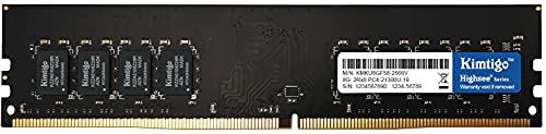 Kimtigo DDR4 8GB 2666MHz UDIMM Memoria Computer Desktop Desktop non-ECC Modulo Ram Aggiornamento PC4-21300 CL19 1.2V 288 Pin PCo Ram Upgrade PC4-21300 CL19 1.2V 288 Pin PC