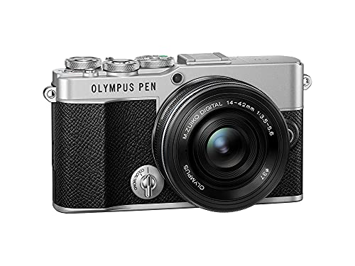 Kit fotocamera Olympus PEN E-P7, sensore 20 MP, schermo HD LCD incl...