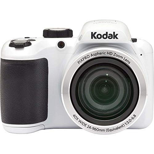 Kodak - Fotocamera digitale bridge AZ401 Astro Zoom, 16 megapixel, zoom ottico 40x, bianca
