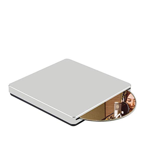 KuWFi Lettore Masterizzatore Blu Ray Dvd, USB3.0 Type-C Portable Slim Automatic slot-loading CD DVD-RAM BD-ROM Superdrive +  RW Rewriter Reader for Laptop PC Windows Mac OS