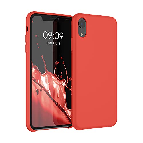 kwmobile Custodia Compatibile con Apple iPhone XR - Cover in Silicone TPU - Back Case per Smartphone - Protezione Gommata Rosso