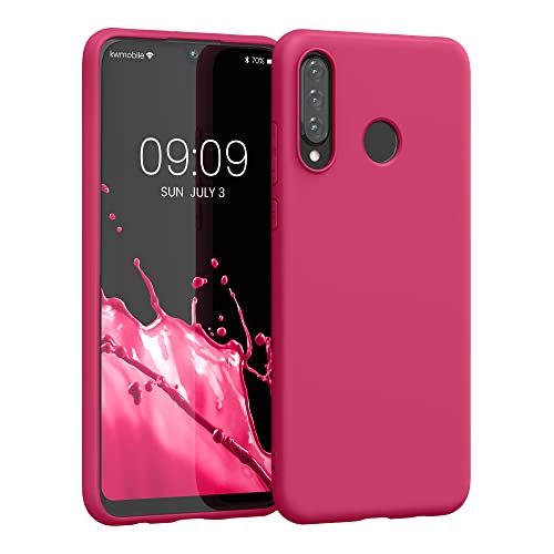kwmobile Custodia Compatibile con Huawei P30 Lite - Cover in Silicone TPU - Back Case per Smartphone - Protezione Gommata Rosso Melograno