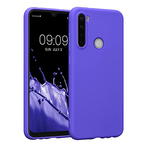 kwmobile Custodia Compatibile con Xiaomi Redmi Note 8 (2019 2021) - Cover in Silicone TPU - Back Case per Smartphone - Protezione Gommata Blu Viola