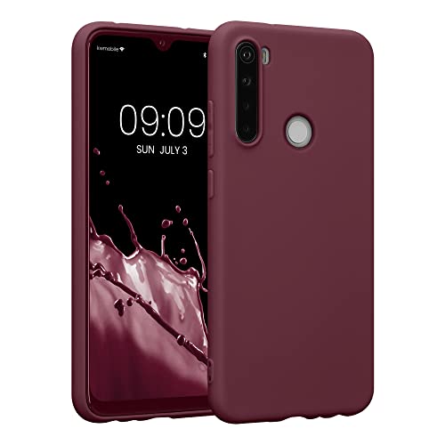 kwmobile Custodia Compatibile con Xiaomi Redmi Note 8 (2019 2021) - Cover in Silicone TPU - Back Case per Smartphone - Protezione Gommata Rosso Fulvo