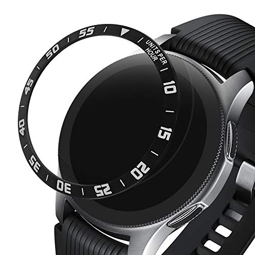 kwmobile Protezione Display Compatibile con Samsung Galaxy Watch (46mm)   Galaxy Gear S3 Frontier & Classic Fitness-tracker - Sticker Proteggi-schermo per Smart-Watch nero argento