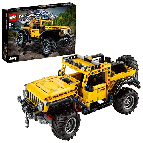 LEGO 42122 Technic Jeep Wrangler 4x4, Macchina Giocattolo, Set da Costruzione SUV Fuoristrada, Idea Regalo per Bambini da 9 Anni in su