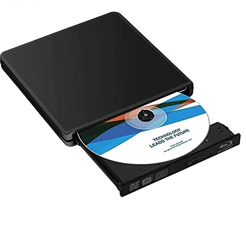 Lettore Masterizzatore Blu-Ray Dvd 3D USB 3.0 Type-C Blu-Ray Esterno Portatile Ultra Sottile CD Dvd RW Lettore Disco per Laptop Desktop MacBook, Win 7 8 10, Linux(Nero)