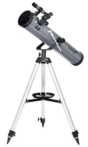 Levenhuk Blitz 76 BASE Telescopio Riflettore Newtoniano Da 76 mm Per Appassionati e Principianti, Con Treppiede e Un Ampio Set Di Accessori