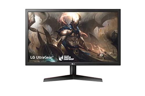 LG 24GN53A UltraGear Gaming Monitor 24  Full HD 1ms, 1920x1080, AMD FreeSync 144Hz, HDMI 1.4 (HDCP 2.2), Display Port 1.2, Uscita Audio, Flicker Safe, Nero