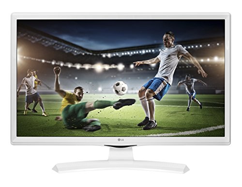 LG 28TK41 Monitor TV 28  LED HD, DVB T2 S2 0V-WZ, Ottimo per Camera da Letto, Bianco
