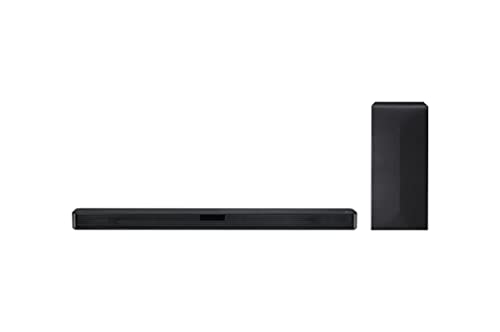 LG Electronics Soundbar SN4 - Barra audio audio ad alta risoluzione da 300 W, con Bluetooth, HDMI e connettività ottica, colore: Nero