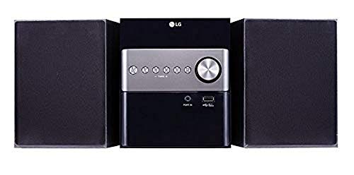 LG Impianto Stereo Casa Micro Hi Fi 2.0 Ch 10W - Riproduzione Audio Bluetooth e USB, Lettore CD   MP3, Radio Digitale DAB+   FM, Equalizzatore - Nero
