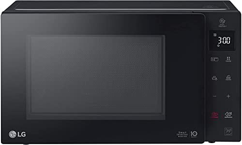 LG MH6336GIB Forno Microonde Smart Inverter con Grill al Quarzo, 23 Litri, 1000 W, Programmi Automatici, 5 Livelli di Potenza Regolabili - Nero Fumè