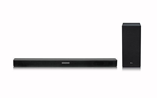 LG SK5 2.1 Sound Bar con filo losem Subwoofer e DTS X Virtual Surround Sound Nero