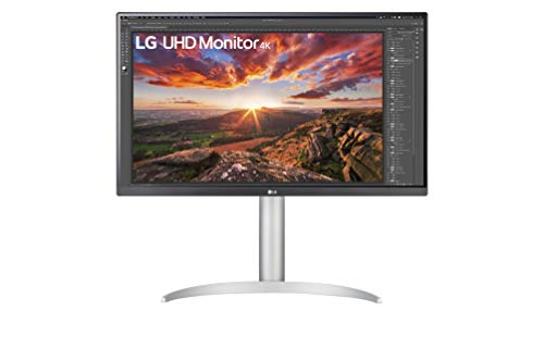 LG UltraFine 27UP850N-W Monitor 4K 27  pannello IPS risoluzione UHD 4K (3840x2160), 5ms GtG 60Hz, HDR 400, DCI-P3 95%, AMD FreeSync, Inclinabile, Regolabile in altezza, Girevole, USB-C (90W)