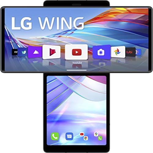 LG WING smartphone 5G con Display OLED 6.8   ruotabile, schermo sec...