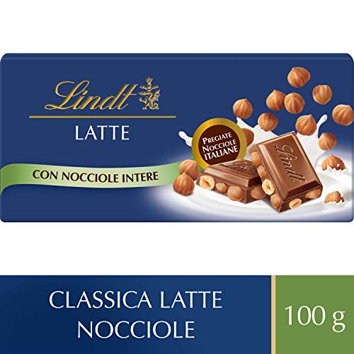 Lindt Tavoletta Classica Cioccolato al Latte con Nocciole, formato ...