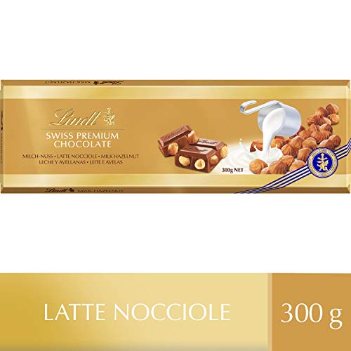 Lindt Tavoletta Gold Latte Nocciole, Tavoletta di Cioccolato con No...