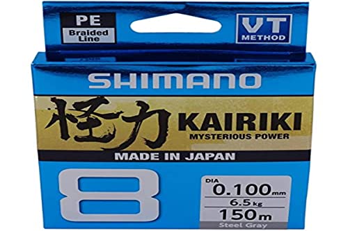 Line Kairiki 8 150m 0.10mm 6.5kg Steel Gray...