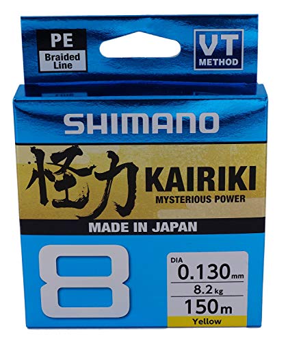 Line Kairiki 8 150m 0.16mm 10.3kg Yellow