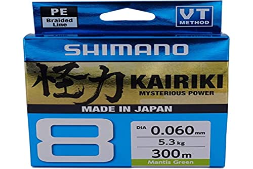 Line Kairiki 8 300m 0.16mm 10.3kg M Green