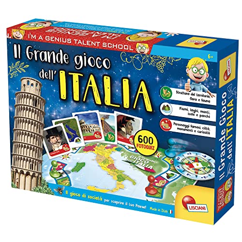 Lisciani Giochi 51156 Il Grande Gioco Dell Italia, Multicolore, ‎6 x 38.8 x 28.5 cm; 700 grammi
