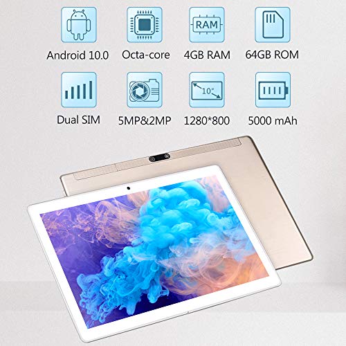 LNMBBS N10 Tablet con 10.1  FHD, Octa-Core, 4G LTE + WIFI Tablet An...