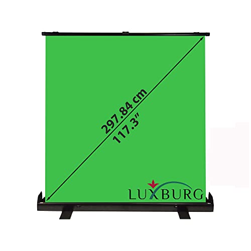 Luxburg 220x200 cm Fondale Verde portatile professionale, sfondo Chromakey per foto, video, giochi dal vivo, Studio virtuale