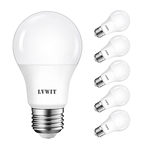 LVWIT Lampadina LED E27 8W, Equivalenti a 60W, 806Lm, Luce Bianca Fredda 6500K, Consumo Basso, Risparmio Energetico, Non Dimmerabile, Pacco da 6
