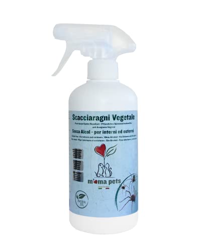 M MA PETS - Repellente Ragni Spray Naturale, 500ml - Allontana e Sc...