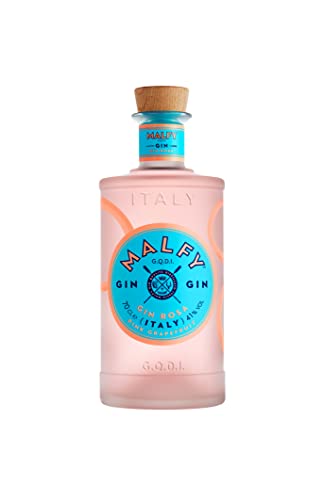 Malfy Gin Rosa, 700 ml, Gin Italiano, Agrumato e intenso, 9 Botaniche con infusione di Pompelmo Rosa della Sicilia, 41% Vol, G.Q.D.I.