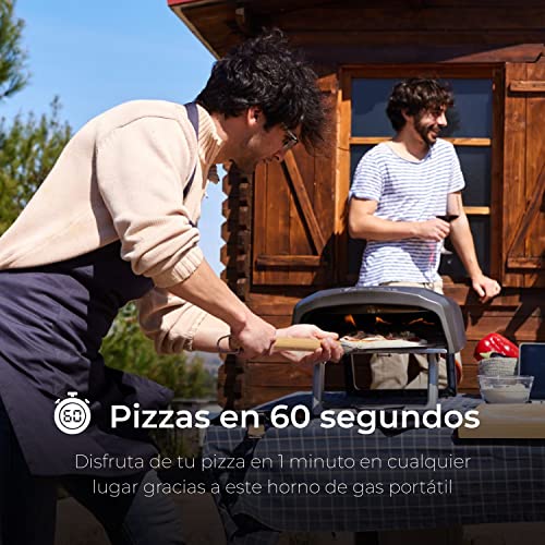 Masterpro Forno portatile a gas per pizza, cottura rapida su pietra...