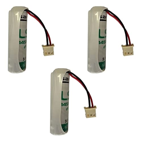 Maxxistore - Saft batteria litio 3,6 V compatibile antifurto allarme Tecnoallarm Tecnoalarm (3 Pezzi)