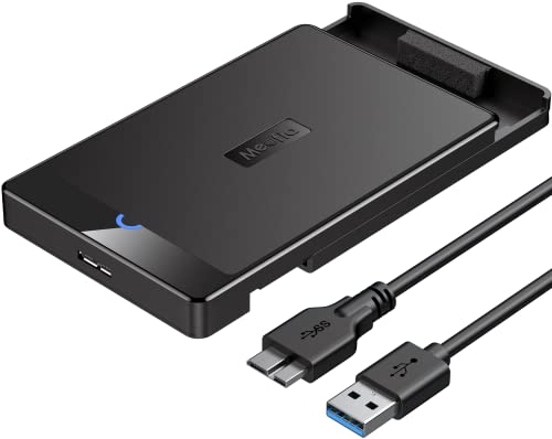 Meofia Case Hard Disk 2.5 Pollici, USB 3.0 a SATA con UASP Custodia Disco Rigido Esterno per 7mm e 9,5 mm, SATA I II III, HDD, SSD