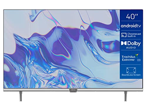 Metz Smart TV, Serie MTC6110, 40  (81 cm), Full HD LED, Versione 2022, Wi-Fi, Android 9.0, HDMI,ARC, USB, Slot CI+, Dolby Digital, DVB-C T2 S2, Schermo Senza Bordi, Grigio